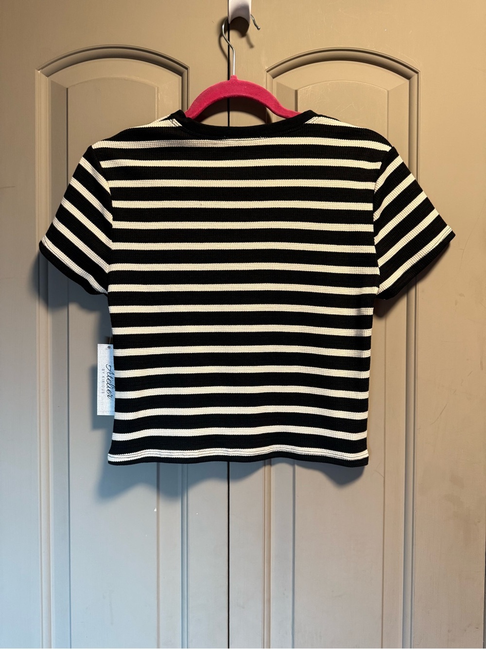 Atelier Black & White Striped Juniors Tee - Picture 3 of 4
